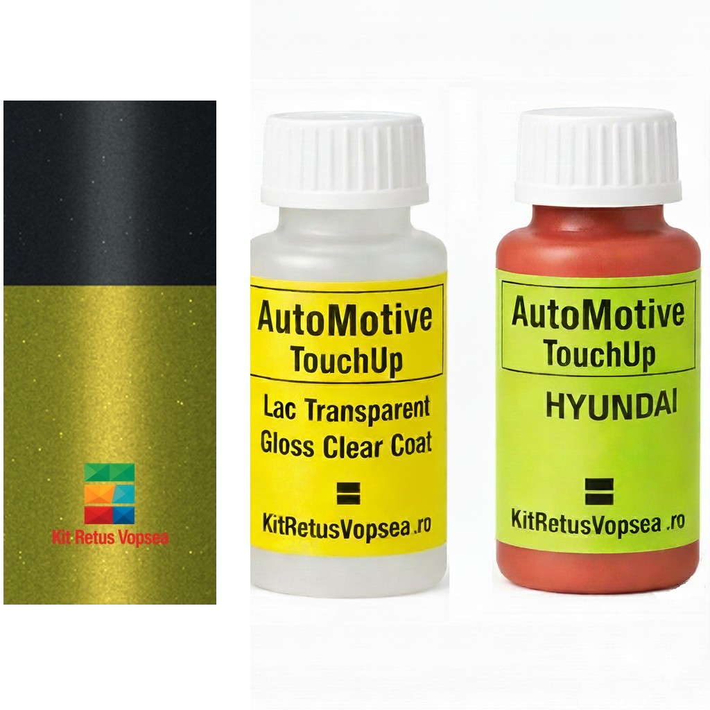 Kit corector vopsea cu pensula Hyundai Kona HYW92 (Comb. of W9Y/YG7), HYW92, W92