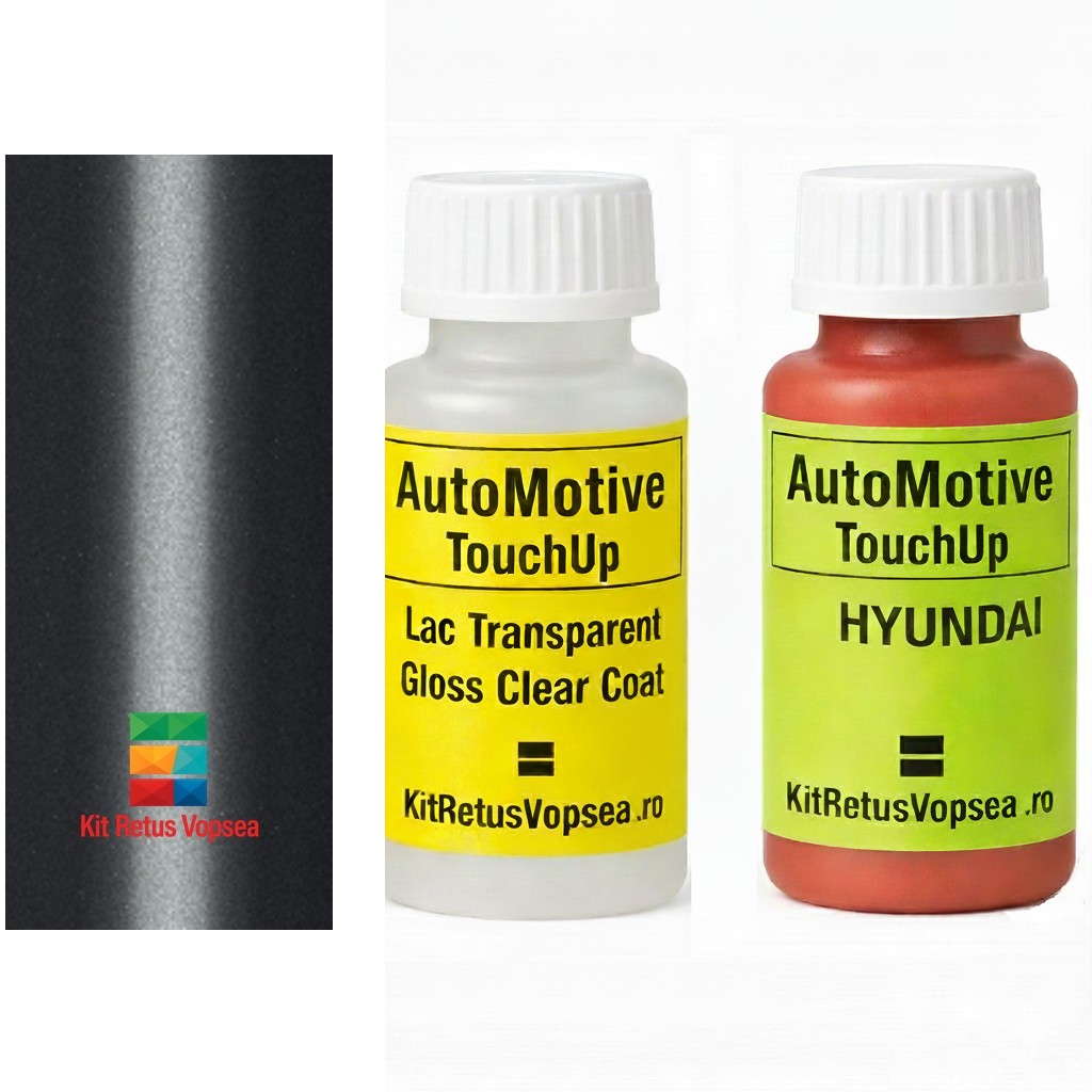 Kit corector vopsea cu pensula Hyundai Kona HYYFR (Grey Metallic Semi Gloss), HYYFR, YFR
