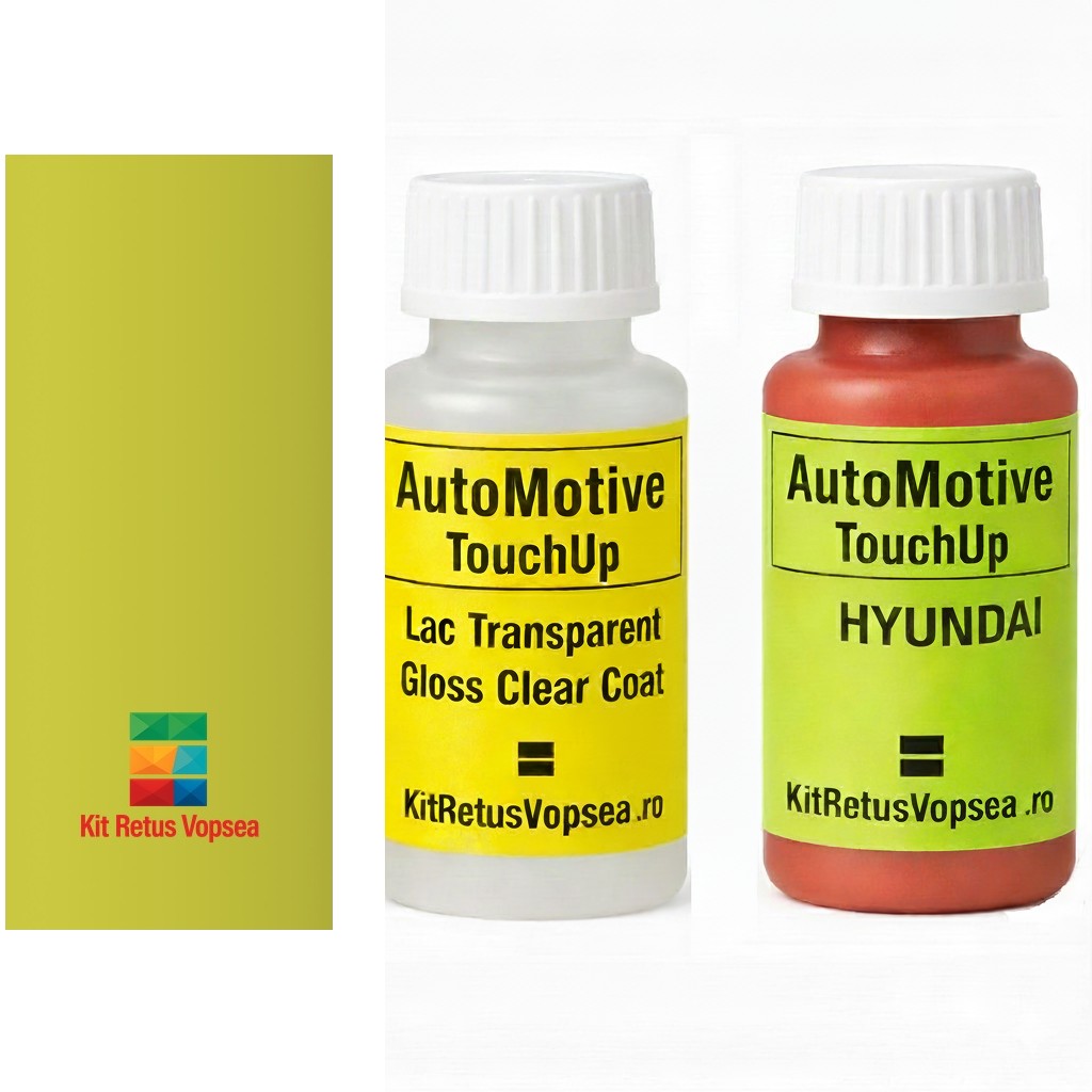Kit corector vopsea cu pensula Hyundai Kona HYYYY (Neoteric Yellow), HYYYY, YYY
