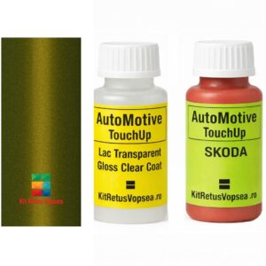 Kit corector vopsea cu pensula Skoda Kylaq SKOG6X (Olive Gold), SKOG6X, G6X, LG6X, L-G6X