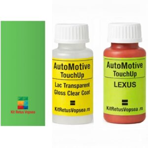 Kit corector vopsea cu pensula Lexus LFA LEX9J7 (Fresh Green), LEX9J7, 9J7