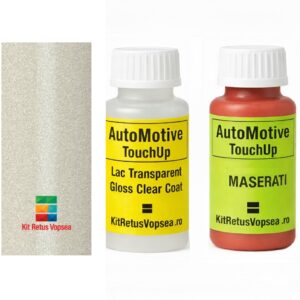 Kit corector vopsea cu pensula Maserati Levante MAS216 (Bianco Alpi) ,MAS216, 216, 216/A, VR216/A