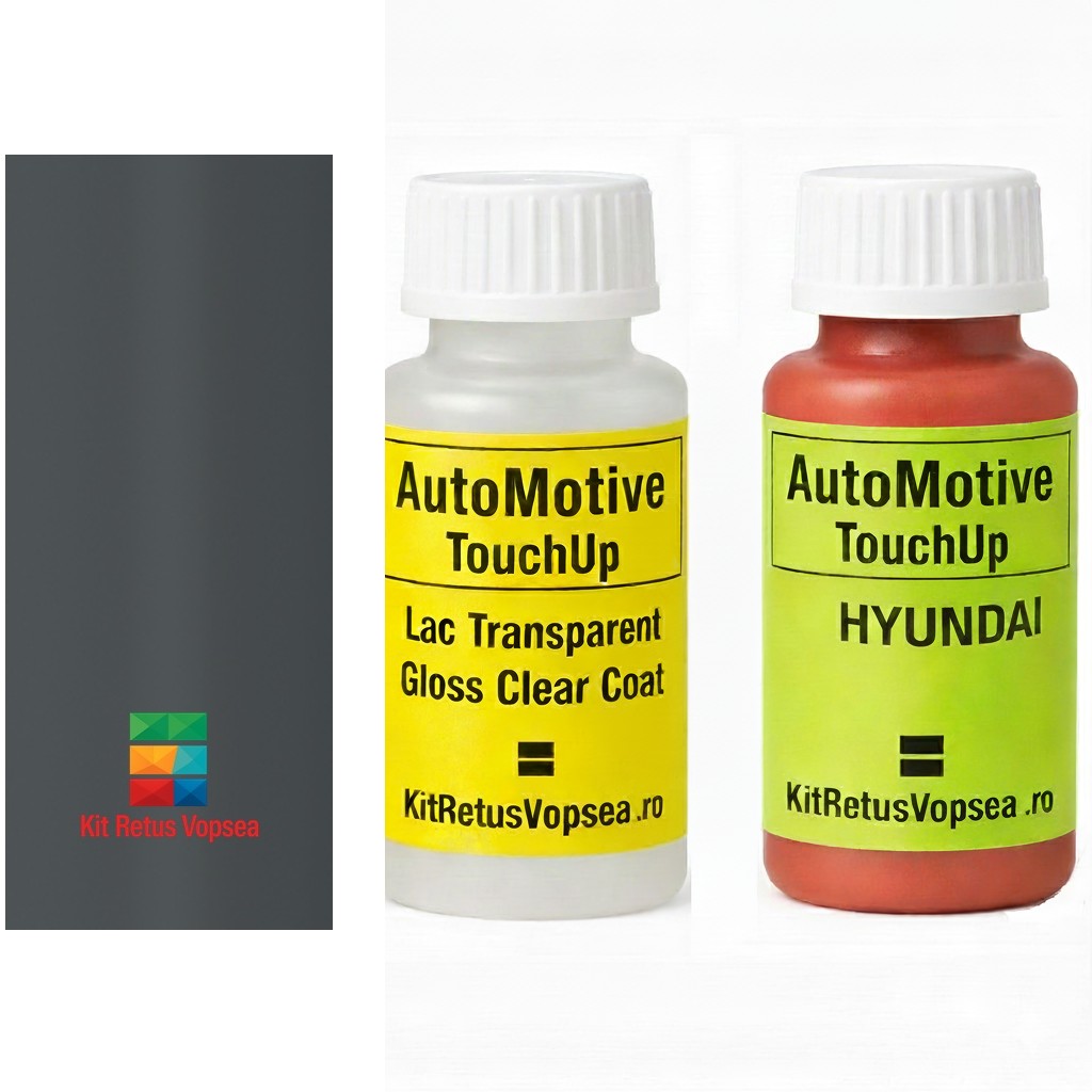 Kit corector vopsea cu pensula Hyundai Libero HY7008 (Ash Gray), HY7008, PJ