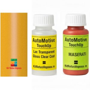Kit corector vopsea cu pensula Maserati MC20 MAS553 (Giallo Genio Matte) ,597/B, MAS553, 553, 553/B, VR-553/B, 597