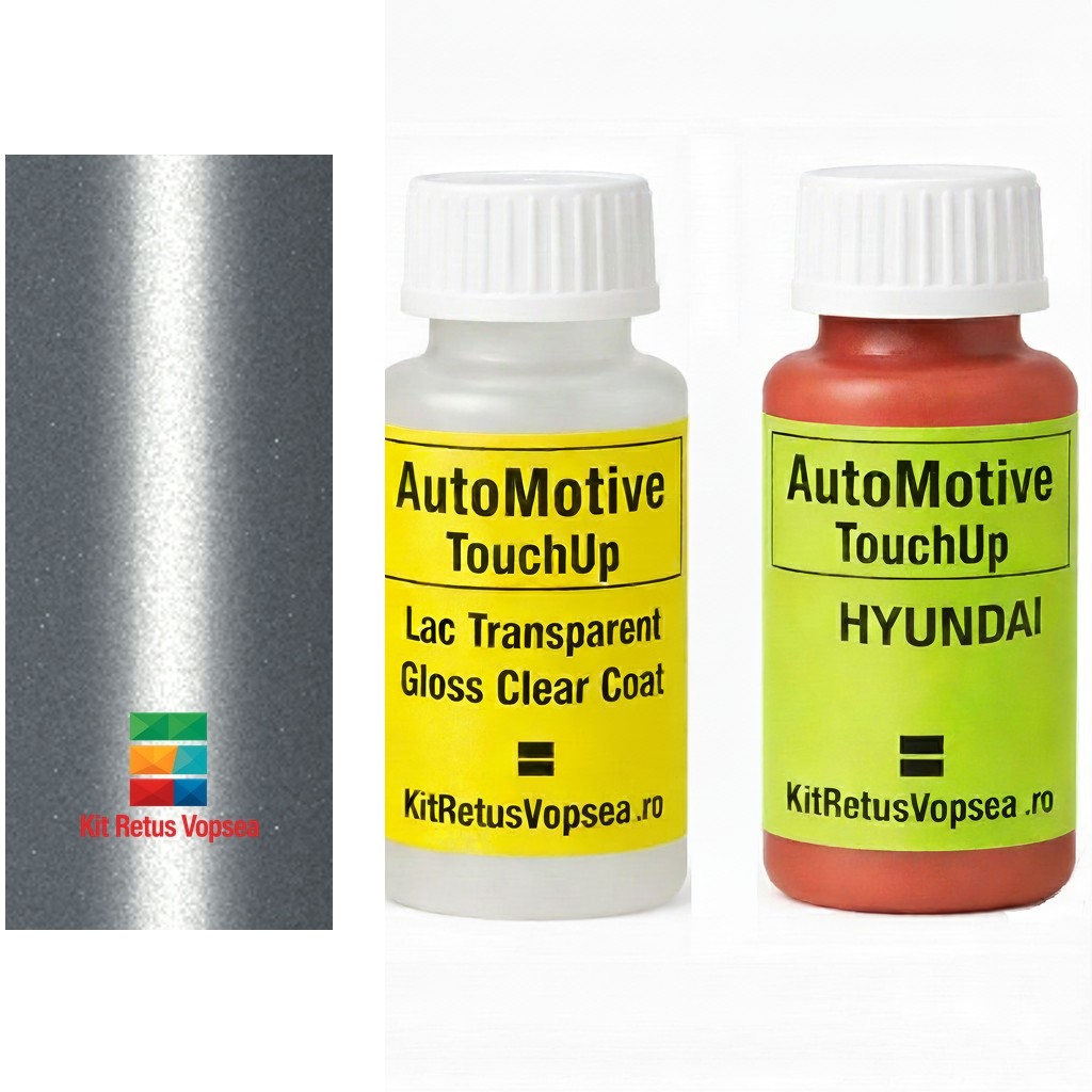 Kit corector vopsea cu pensula Hyundai Maxcruz HYM8S (Sleek Silver), HYM8S, M8S