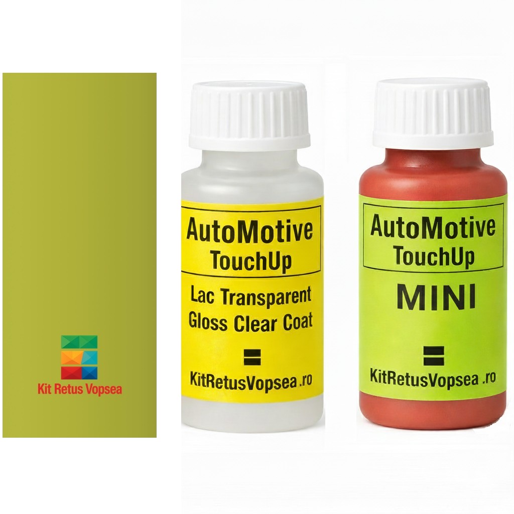 Kit corector vopsea cu pensula Mini Mini Cooper MINC5H (Zesty Yellow), MINC5H, C5H, YC5H, INDMINC5H