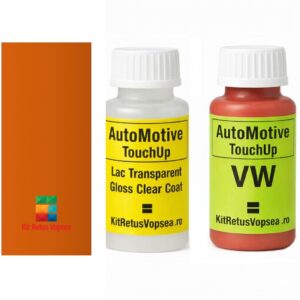 Kit corector vopsea cu pensula Volkswagen Polo VWLA2A (Samtorange), 20523, 079077, VWLA2A, LA2A, 9206, E4