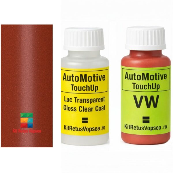 Kit corector vopsea cu pensula Volkswagen Polo VWLA2V (Techorange), 20702, VWLA2V, LA2V, 9965, 9968, 9972