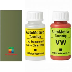 Kit corector vopsea cu pensula Volkswagen Polo VWLA6B (Lidogruen), 64046, 079078, VWLA6B, LA6B, M3