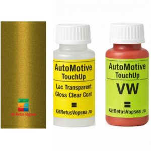 Kit corector vopsea cu pensula Volkswagen Polo VWLB1W (Honiggelb), 11538, VWLB1W, B1W, LB1W, L-B1W, G8, G5G5, G8G8