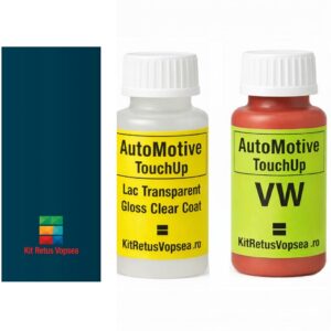 Kit corector vopsea cu pensula Volkswagen Polo VWLP5L (Dark Petrol), 55897, VWLP5L, LP5L, L-P5L, P5L, 5M, 5M5M