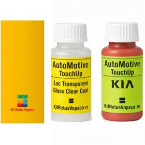 Kit corector vopsea cu pensula Kia Pride KIA1001 (Bright Yellow), KIA1001, Y2