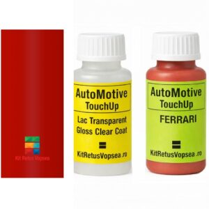 Kit corector vopsea cu pensula Ferrari Roma FER323 (Rosso Challenge), FER323, 133345, 137.377, 137377, 140161, 229172, 231172, 291100, 317, 323, 377, 67591800, 67749300, 925351, 905389, 908277