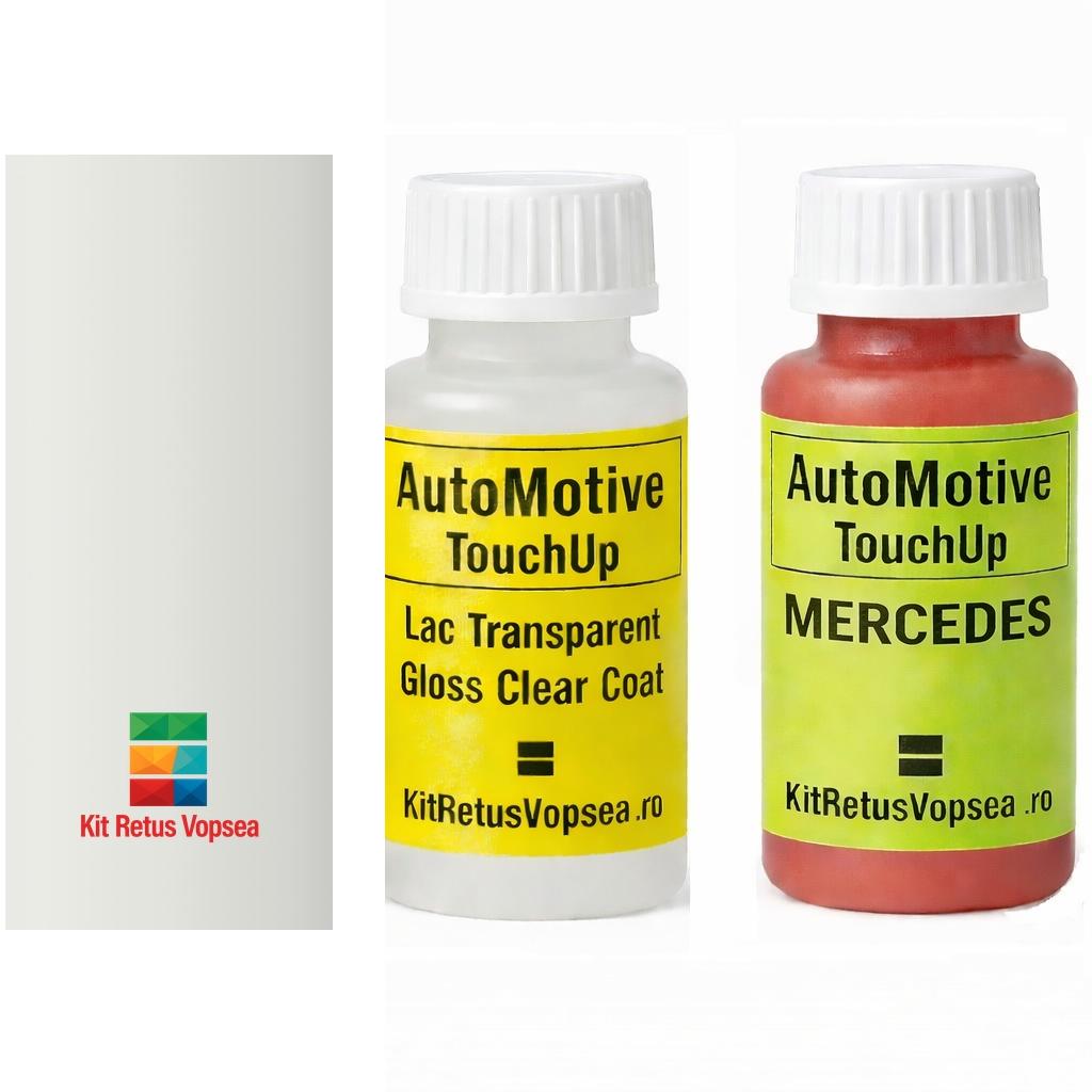 Kit corector vopsea cu pensula Mercedes SLK-Klasse MB149 (Polarweiss), 91095, 771271, MB149, 149, 9149, CHDB0007, INDDB149, 0498, DB149