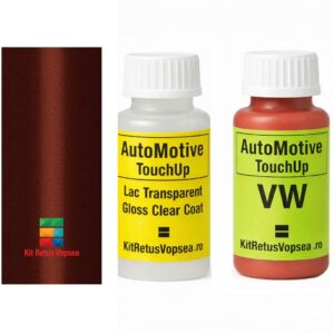 Kit corector vopsea cu pensula Volkswagen Santana VW90006 (Vermelho Monterrey), VW90006, 171, RY, VWSA9006, 3126