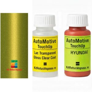 Kit corector vopsea cu pensula Hyundai Santro HYN9Y (Acid Yellow), HYN9Y, N9Y, INDHYN9Y
