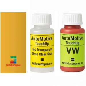 Kit corector vopsea cu pensula Volkswagen Saveiro VW10026 (Amarelo Solaris), VW10026, 6U6U, E1E, LE1E