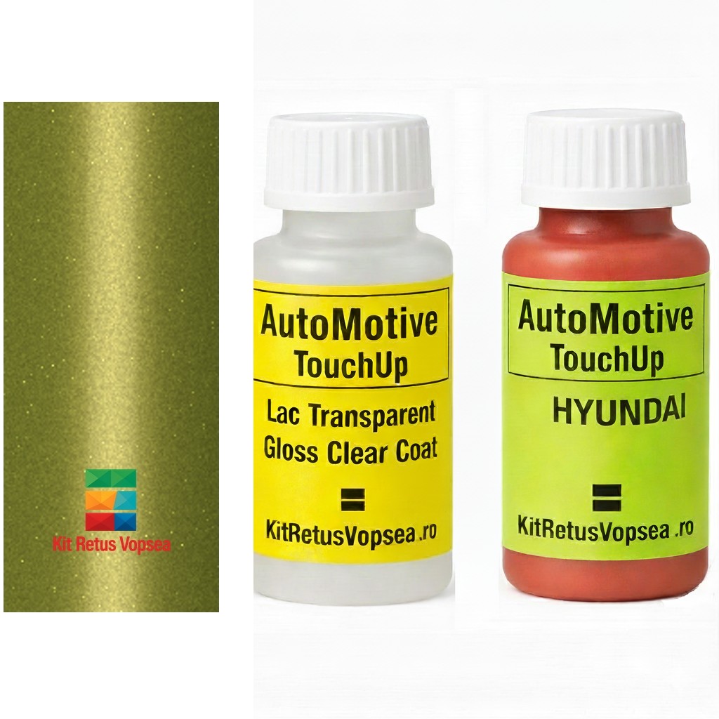 Kit corector vopsea cu pensula Hyundai Starex HY9676 (Lime Green), HY9676, NJA