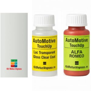 Kit corector vopsea cu pensula Alfa Romeo Stelvio AR240:23 (Alfa White), AR240:23, 240