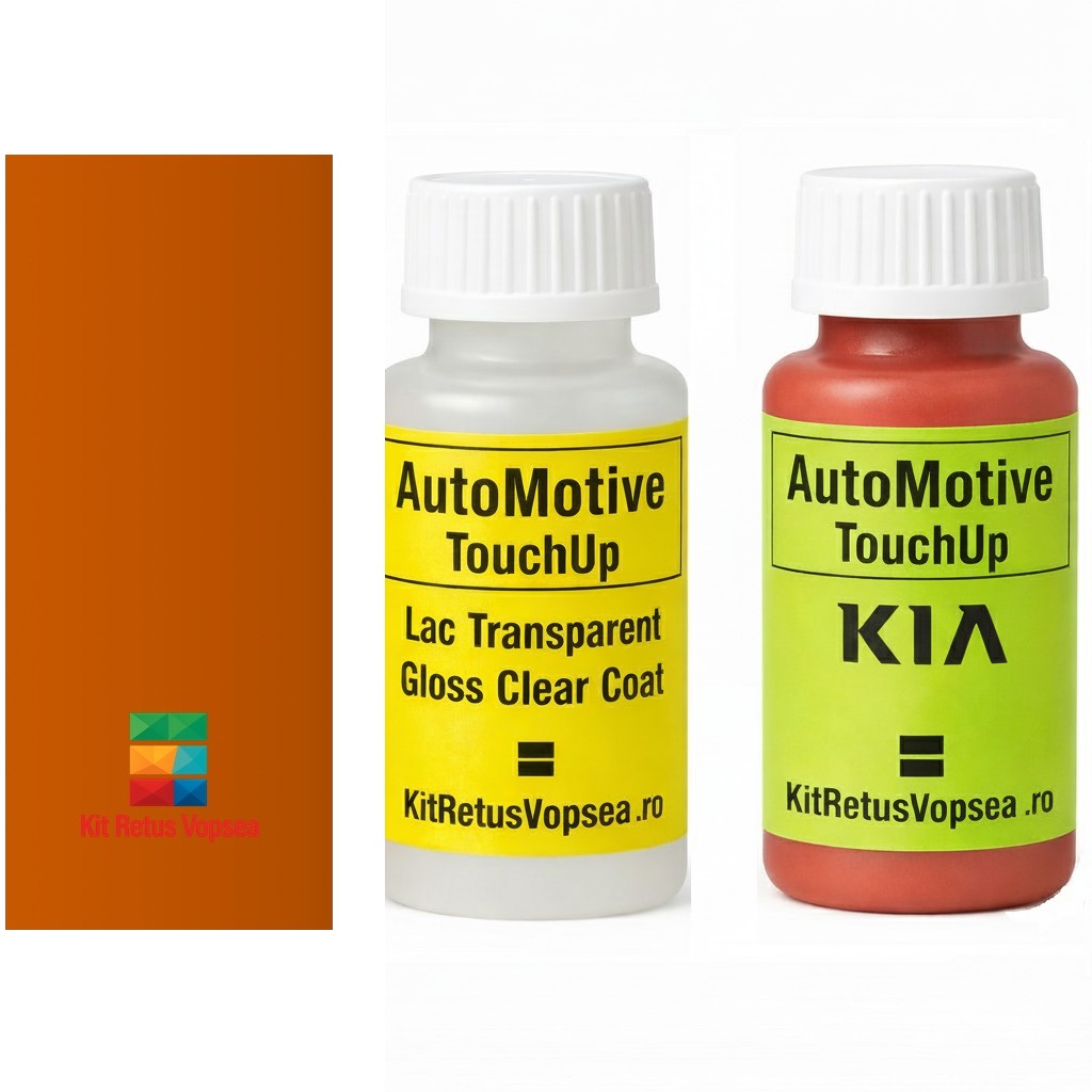 Kit corector vopsea cu pensula Kia Stinger KIAN2O (Neon Orange), KIAN2O, N2O, N20