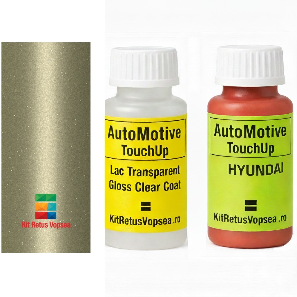 Kit corector vopsea cu pensula Hyundai Tucson HY9665 (Light Chardonnay), HY9665, JQ