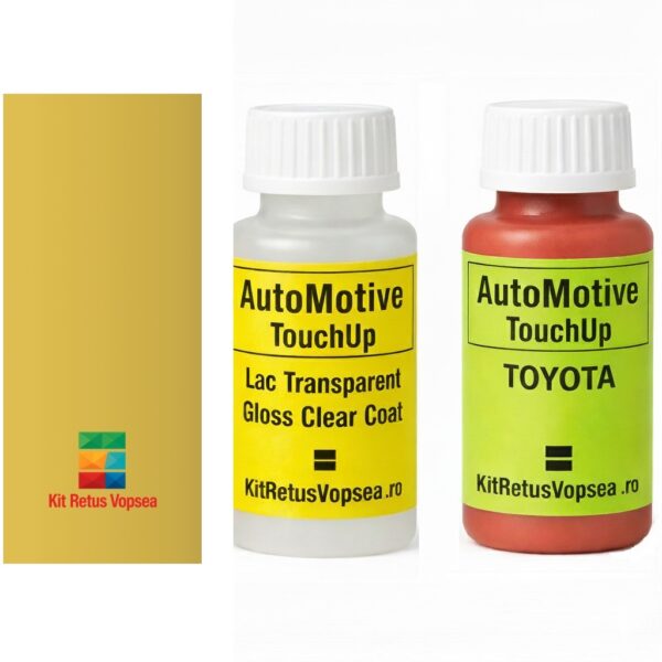 Kit corector vopsea cu pensula Toyota Yaris TOY5A6 (Yellow), TOY5A6, 5A6