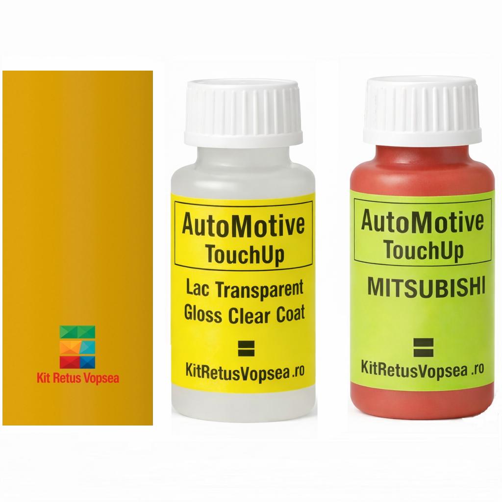 Kit corector vopsea cu pensula Mitshubishi Lancer MIT1020 (Amarillo DHL), MIT1020, AD