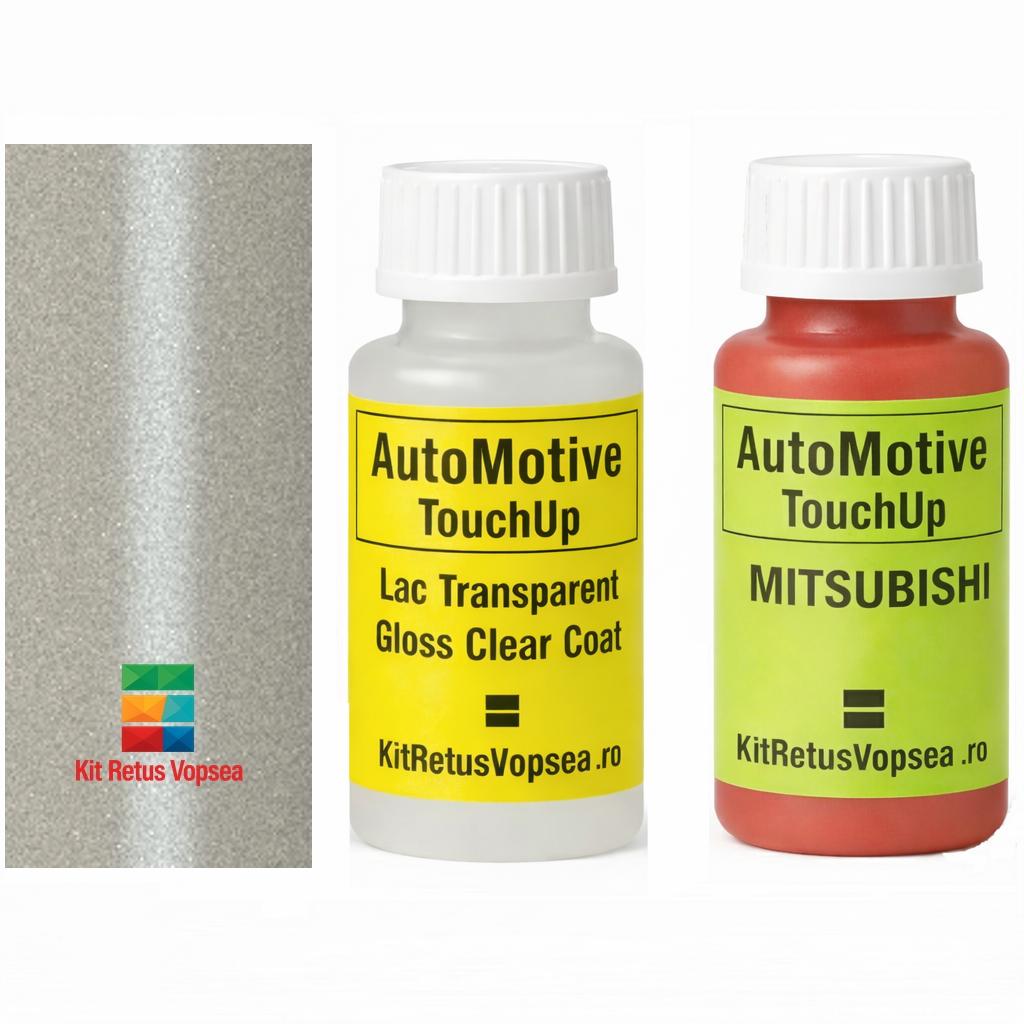 Kit corector vopsea cu pensula Mitshubishi Lancer MIT9665 (Pearl White), MIT9665, INDMIT9665