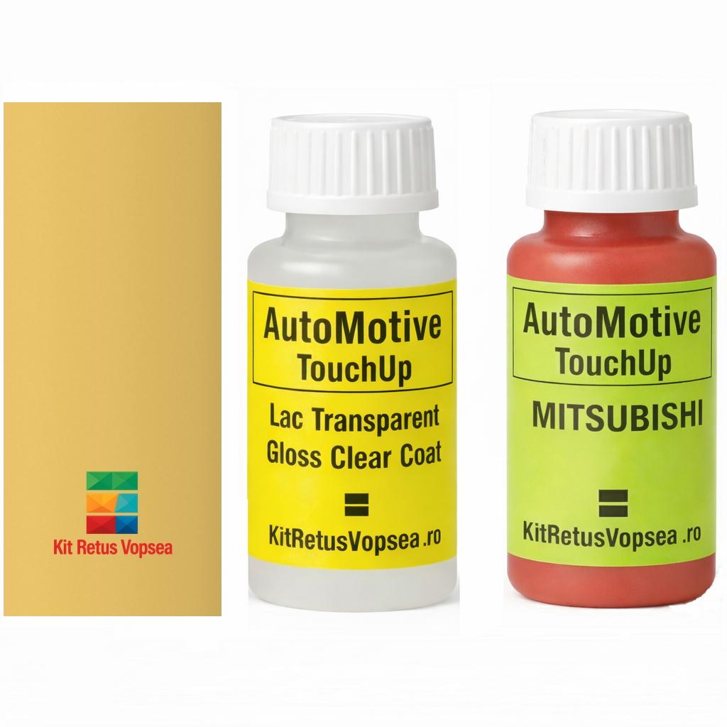 Kit corector vopsea cu pensula Mitshubishi Outlander MIT1901 (Sunrise Yellow), MIT1901, INDMIT1901, 552438