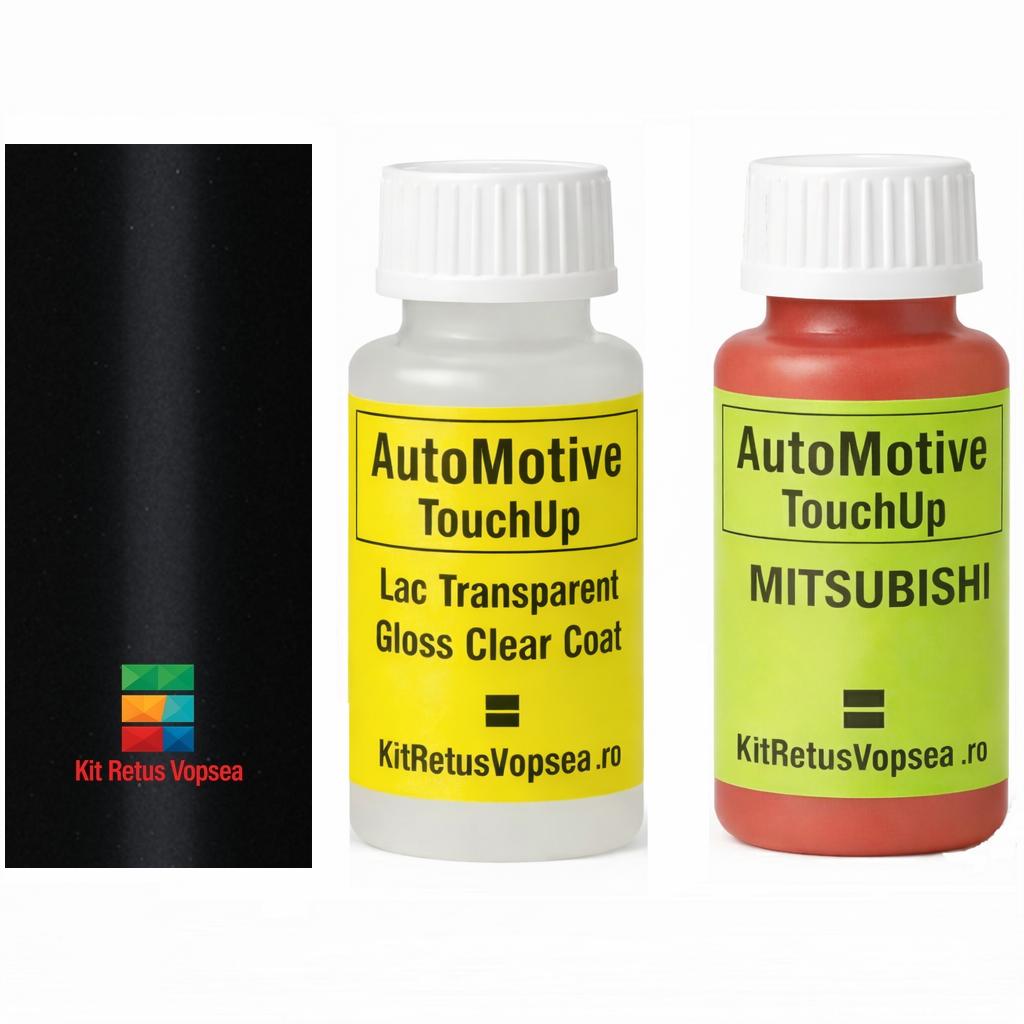Kit corector vopsea cu pensula Mitshubishi Pajero Mini MIT9128 (Ebony Charcoal), MIT9128, A01, AC11301